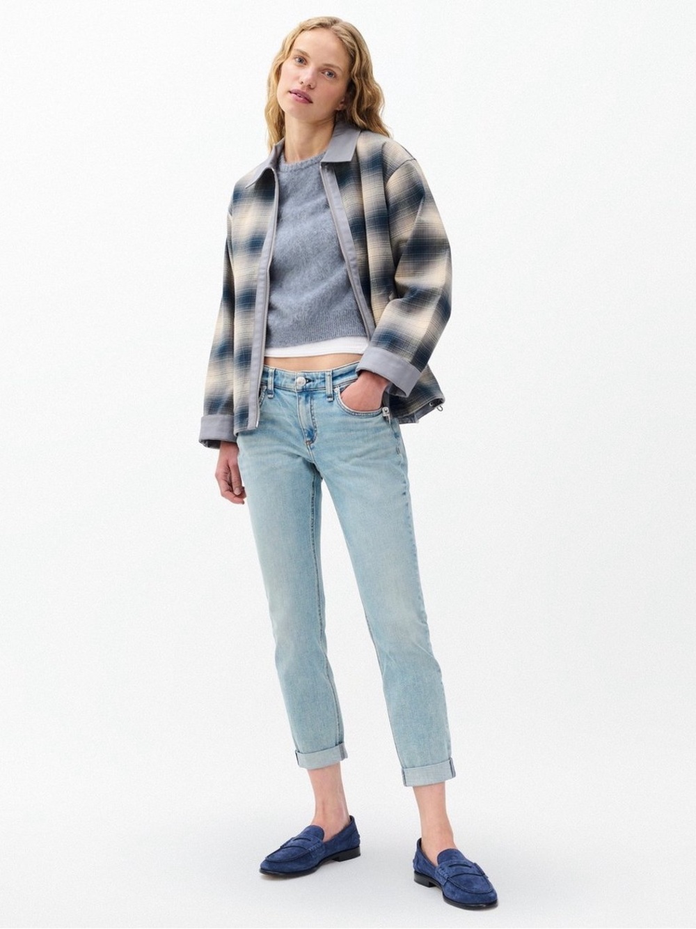 NWT Rag & Bone Dre Capri Light Wash Straight Jeans